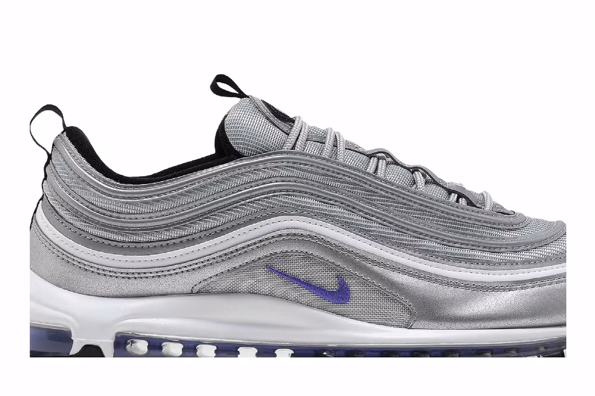 Nike Men's Air Max 97 Silver Violet, view 3
