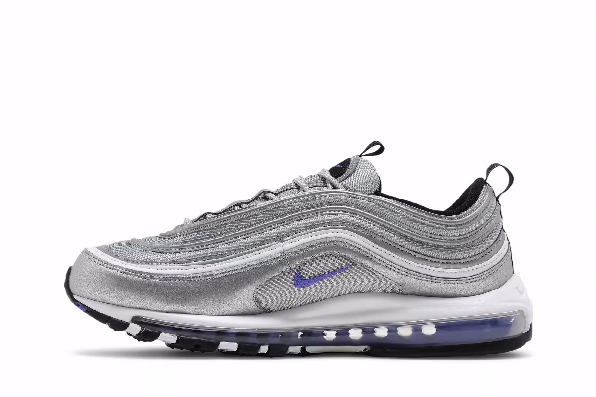Nike Men's Air Max 97 Silver Violet, view 4