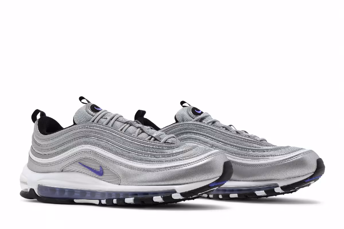 Nike Men's Air Max 97 Silver Violet, view 9
