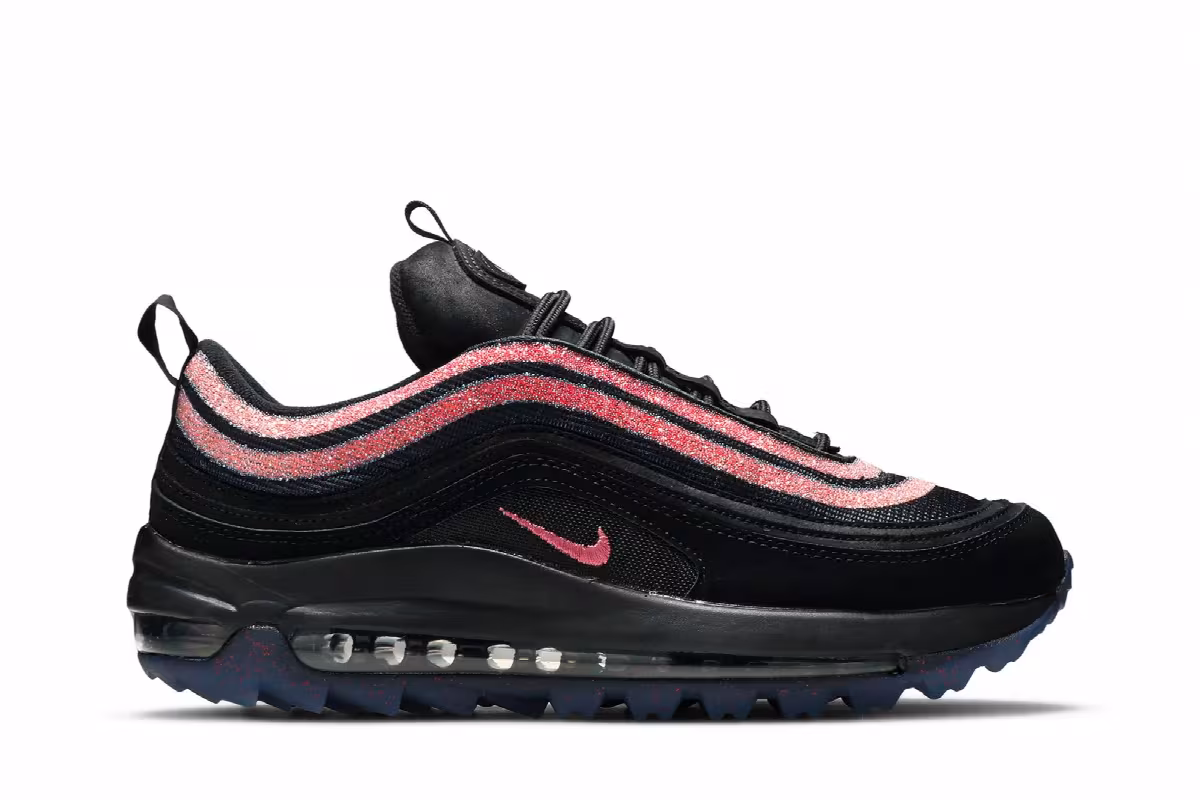 Swarovski x Nike Air Max 97 Golf NRG Black Oracle Pink, view 2
