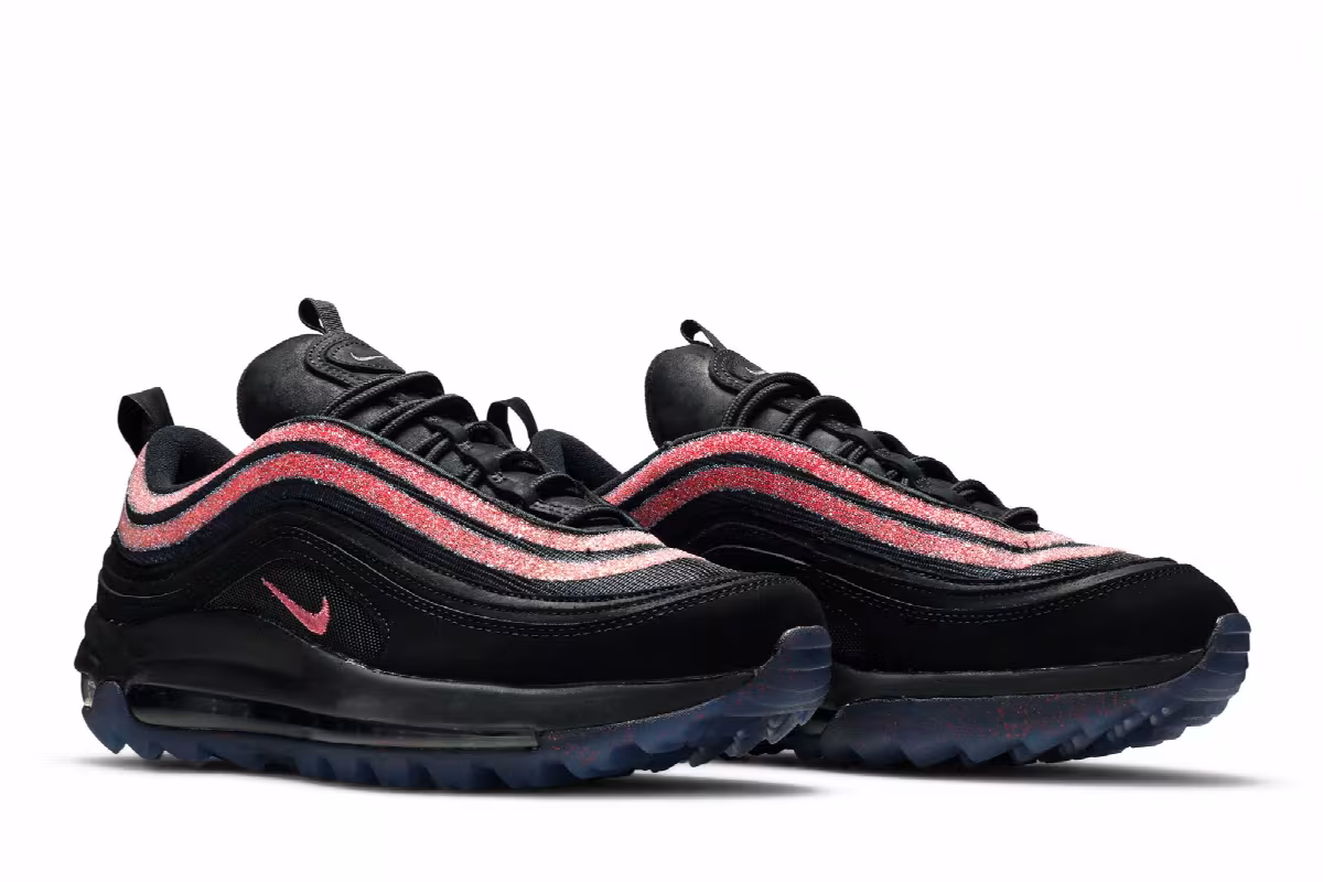 Swarovski x Nike Air Max 97 Golf NRG Black Oracle Pink, view 9