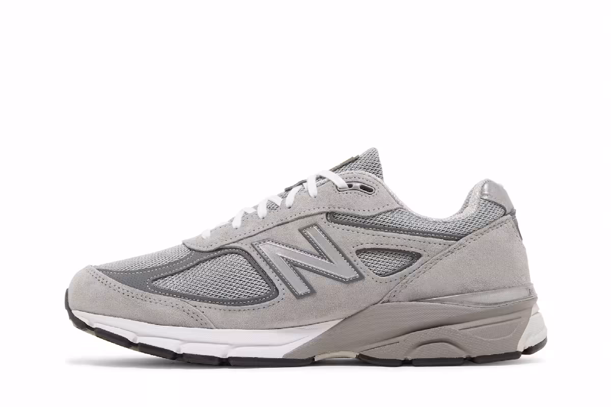 New Balance 990v4 Made in USA Grey Silver, view 4