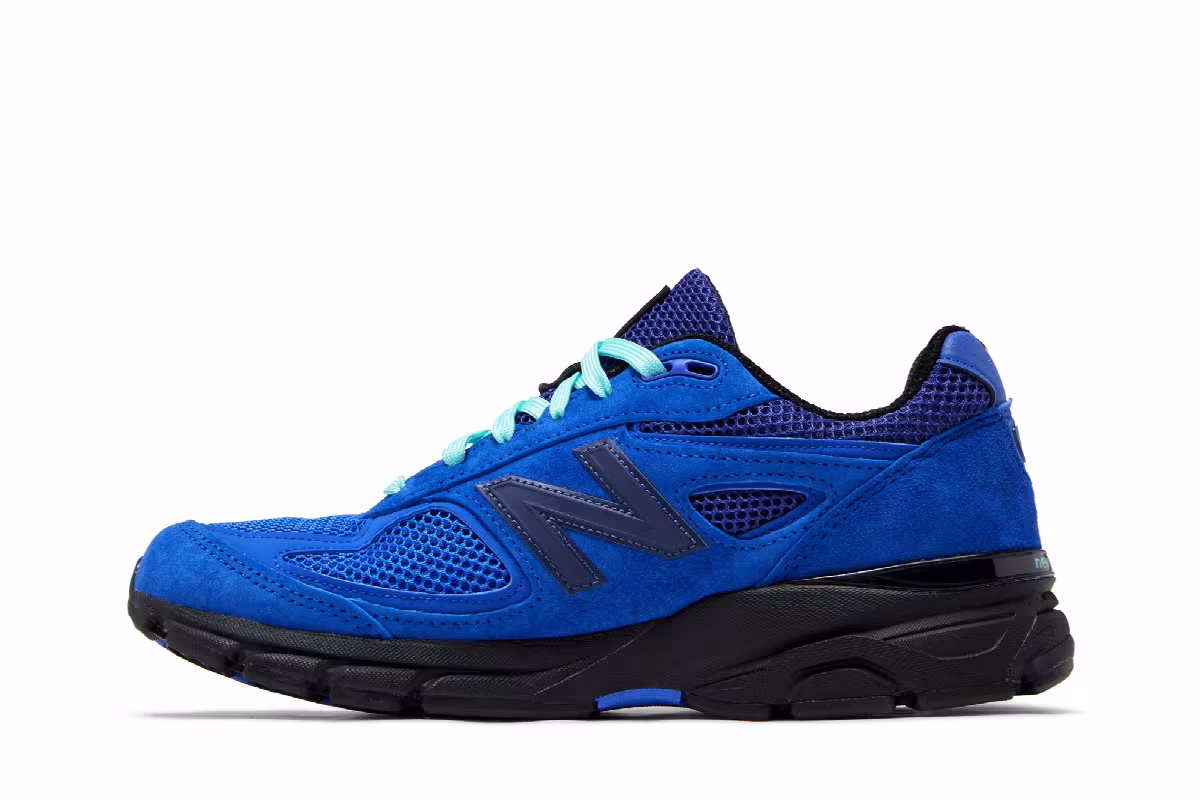 Joe Freshgoods x New Balance 990v4 Made in USA 1998 Pack - Keisha Blue, view 4