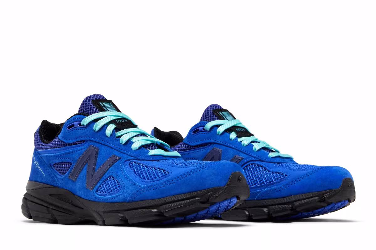 Joe Freshgoods x New Balance 990v4 Made in USA 1998 Pack - Keisha Blue, view 9