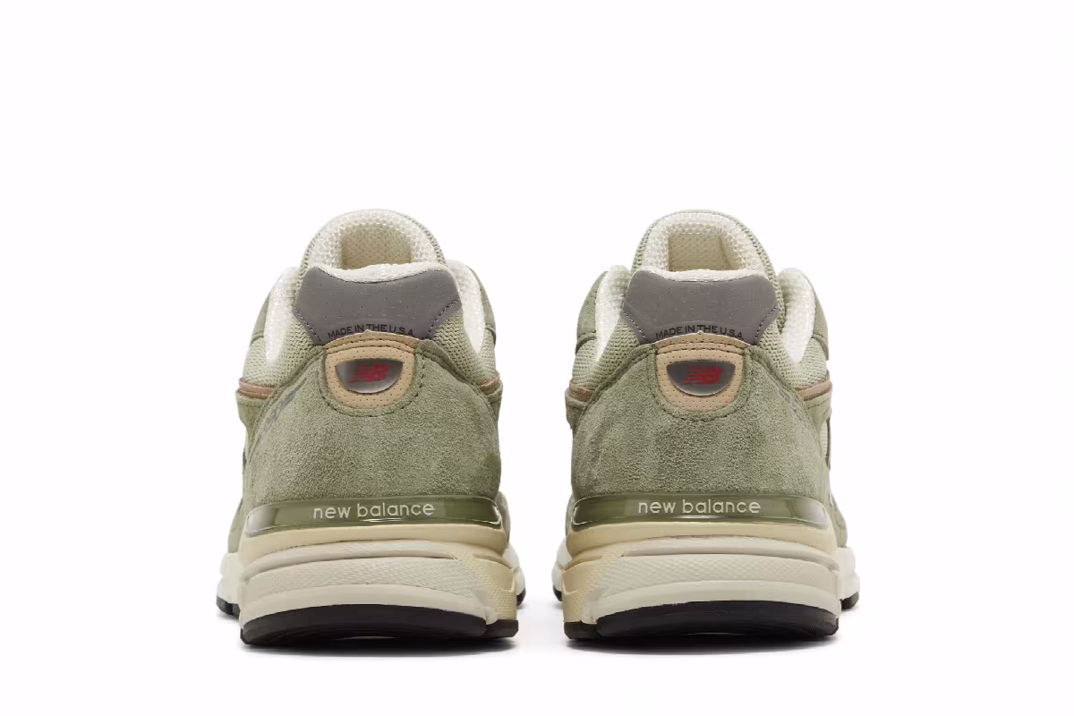 Teddy Santis x New Balance 990v4 Made in USA Olive Incense, view 7
