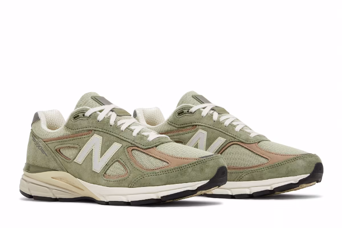 Teddy Santis x New Balance 990v4 Made in USA Olive Incense, view 9