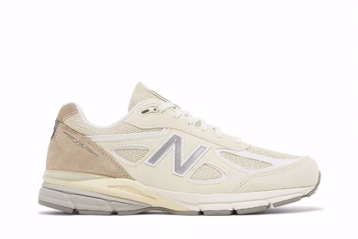 Men's Teddy Santis x New Balance 990v4 Made in USA Limestone, view 2