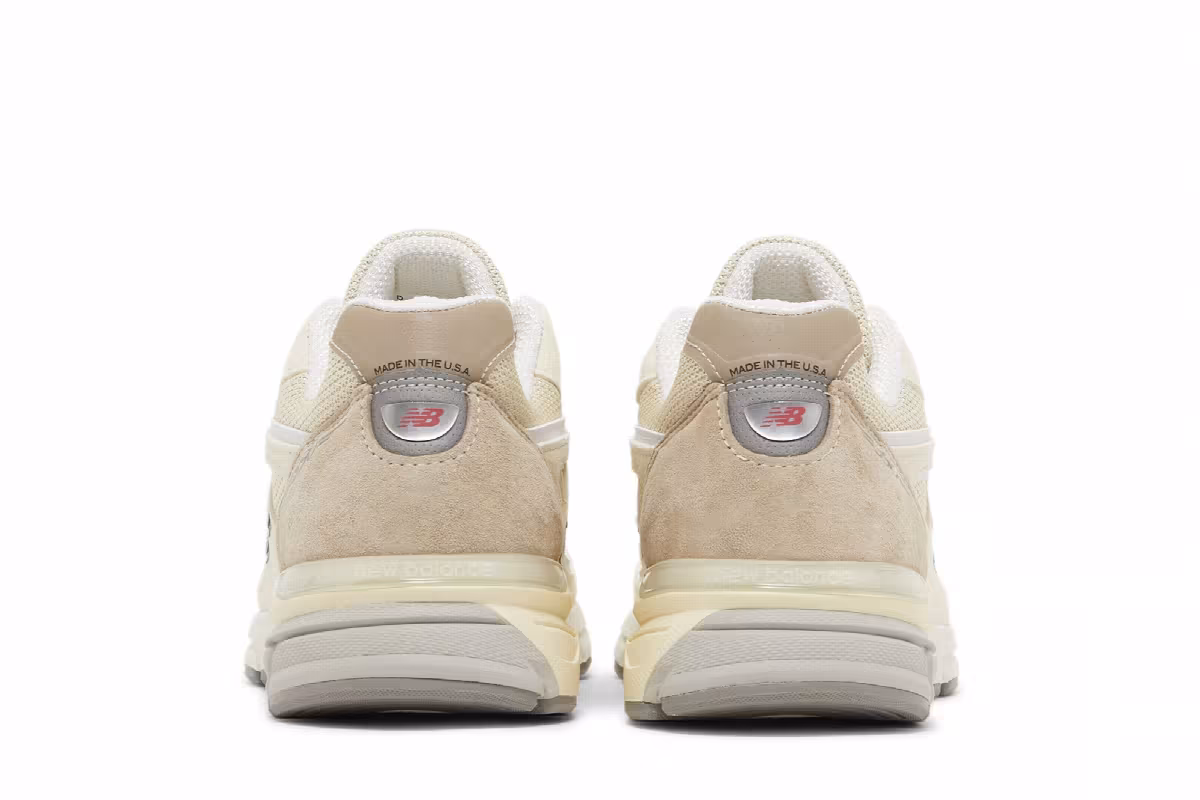 Men's Teddy Santis x New Balance 990v4 Made in USA Limestone, view 7