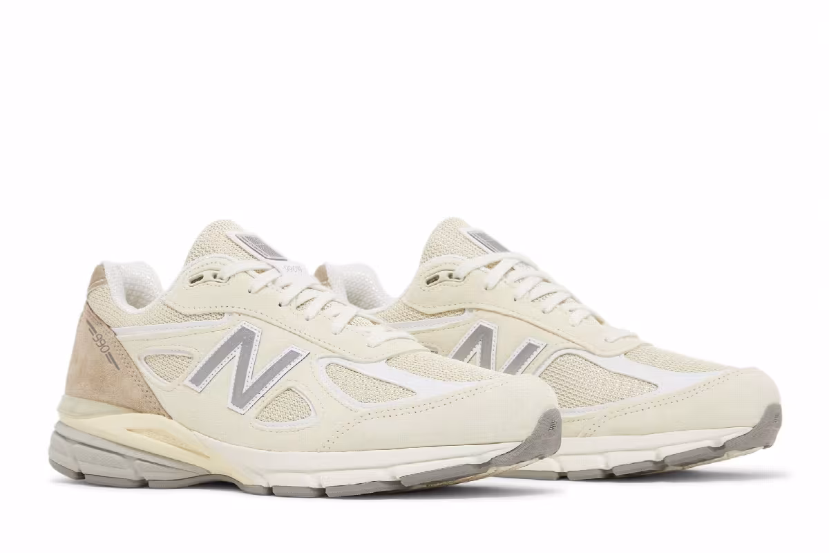 Men's Teddy Santis x New Balance 990v4 Made in USA Limestone, view 9
