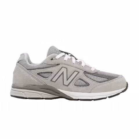 New Balance 990v4 Big Kid 'Kool Grey Silver Filigree'