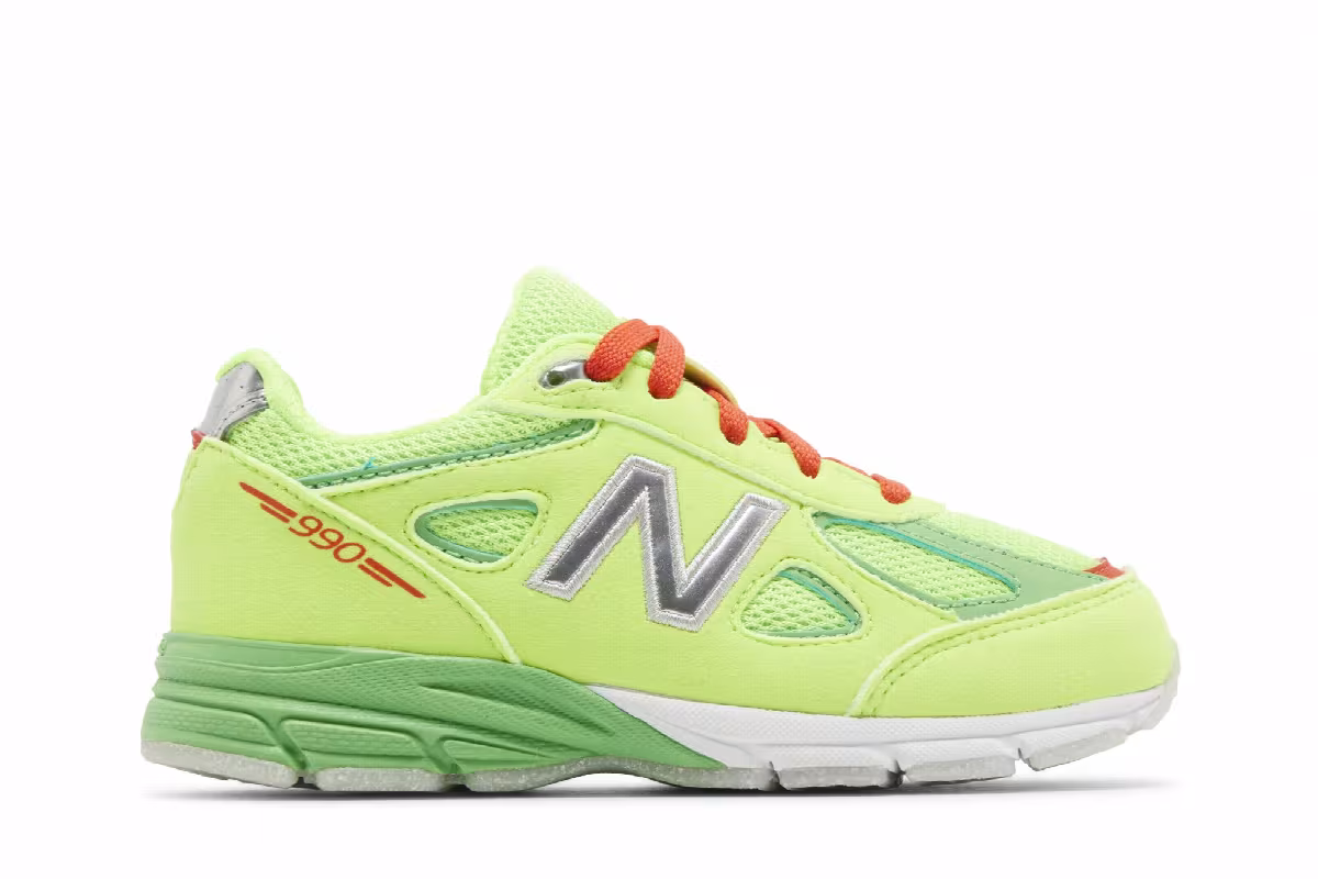 DTLR x New Balance 990v4 Toddler Festive, view 2