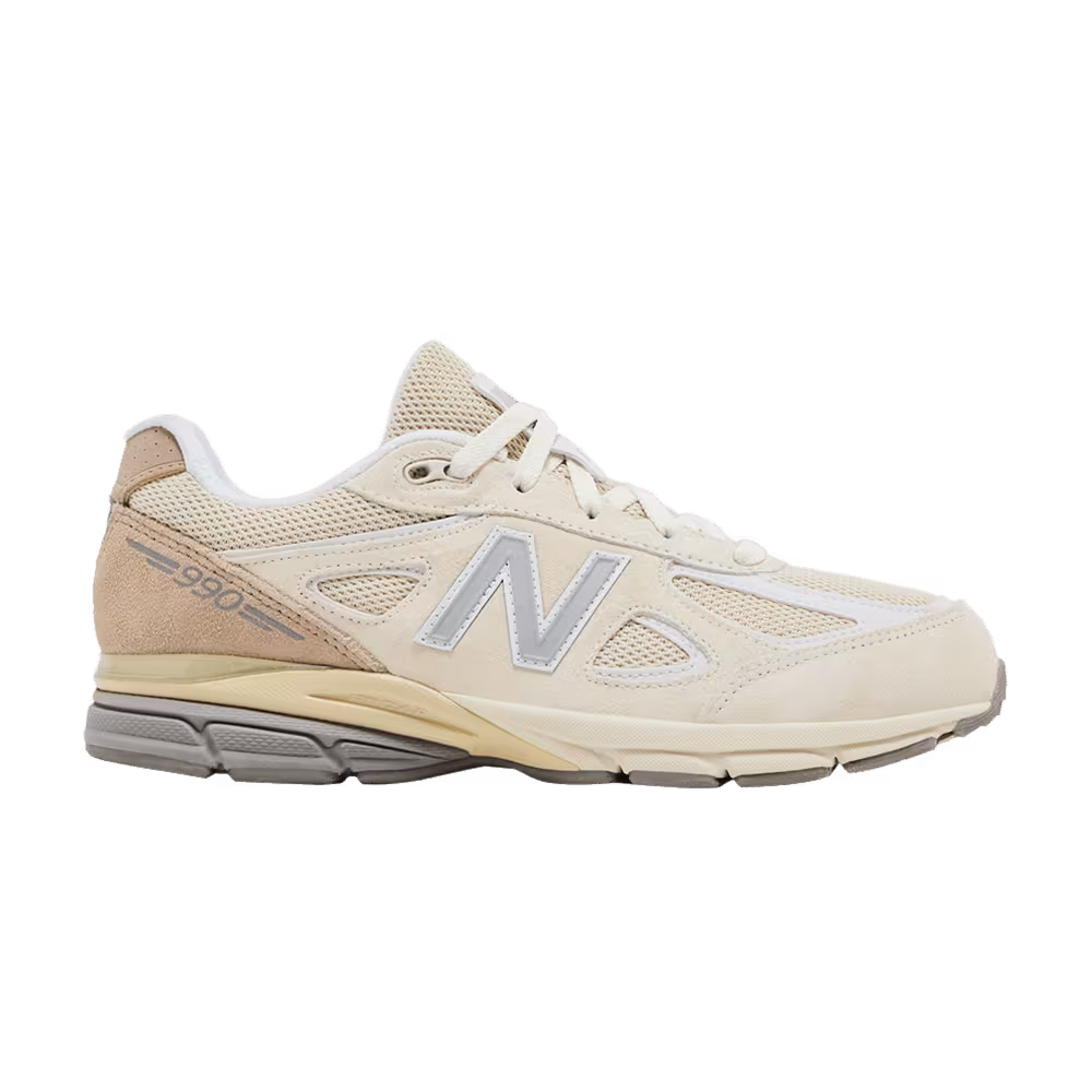 New Balance Teddy Santis x 990v4 Big Kid Wide Limestone