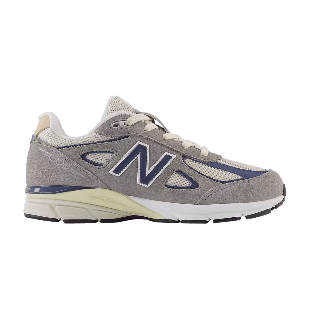 New Balance 990v4 Big Kid Wide Grey Day 2023