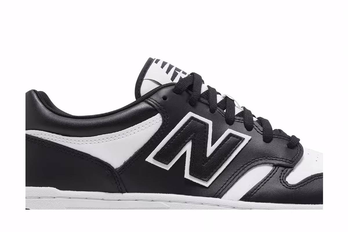 New Balance 480 White Black, view 3