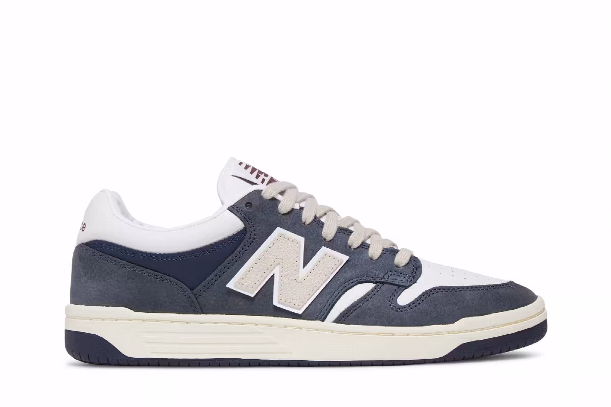 New Balance Numeric 480 Navy White, view 2