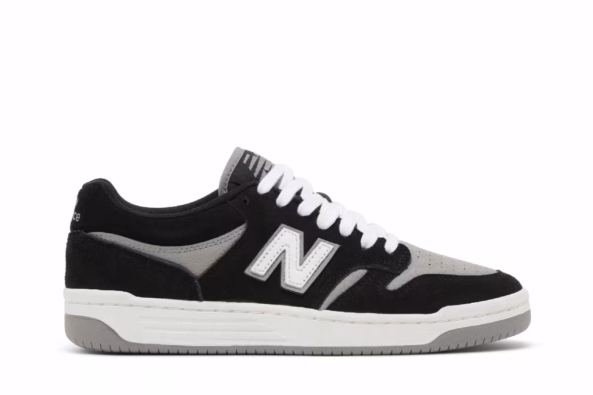 New Balance 480 Black Grey, view 2
