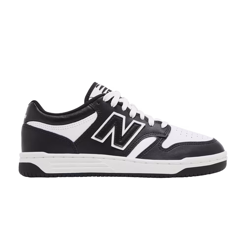 New Balance 480 Big Kid Black White
