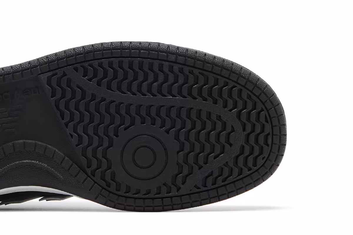New Balance 480 Big Kid Black White, view 6