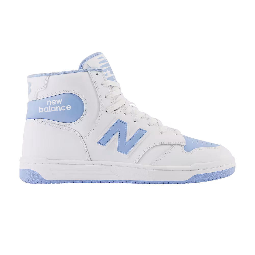 New Balance 480 High White Team Carolina