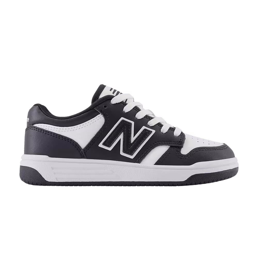 New Balance 480 Little Kid Black White