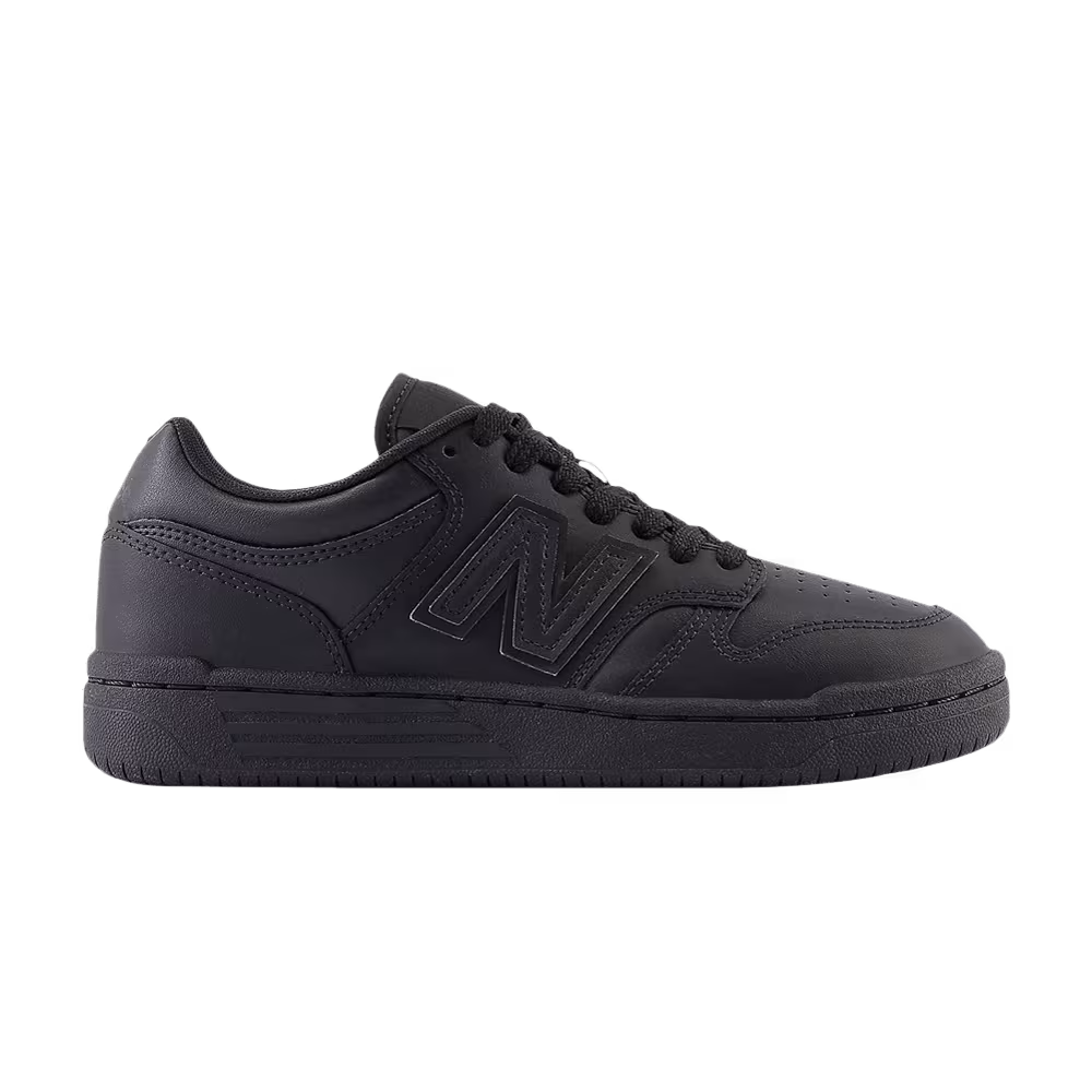 New Balance 480 Big Kid Triple Black