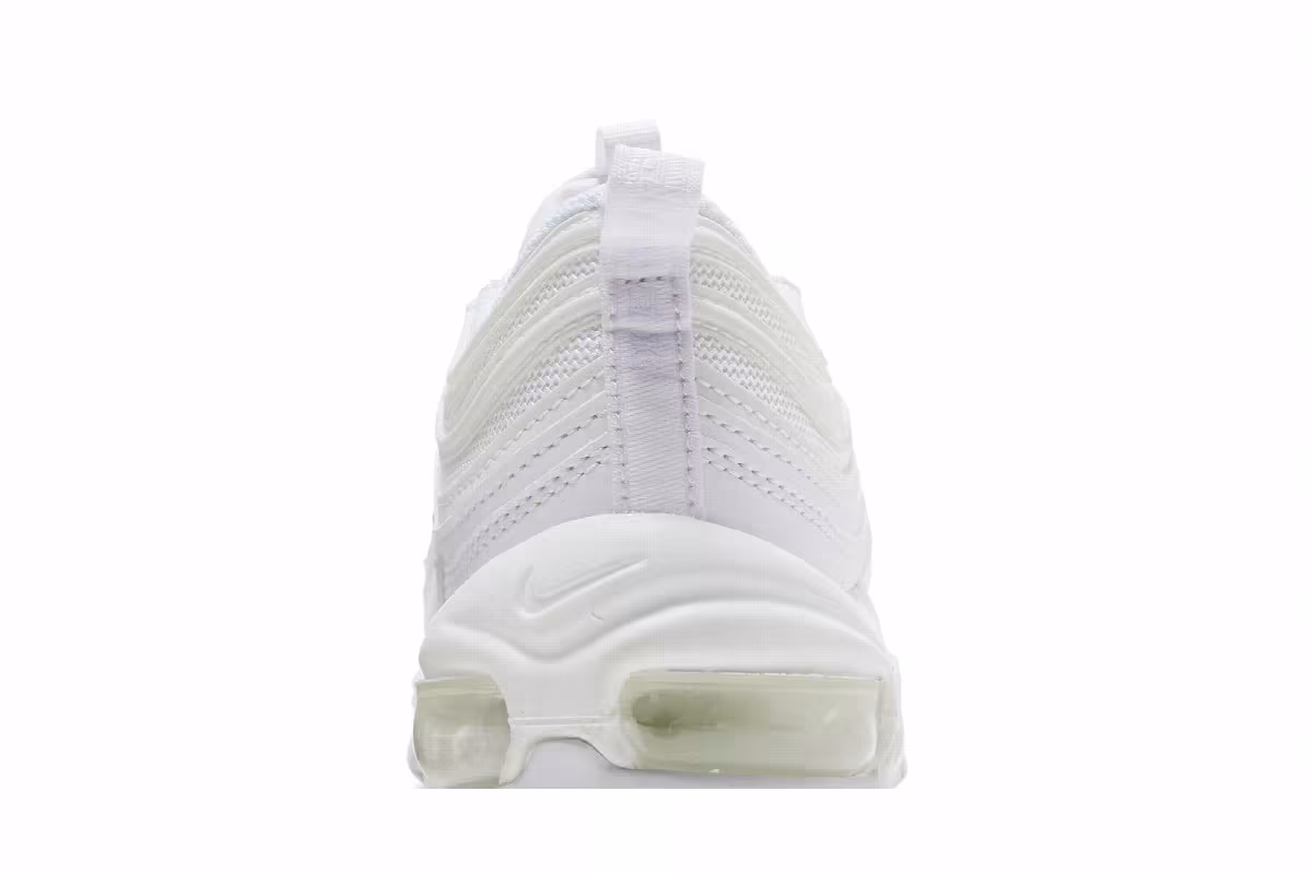 Nike Women's Air Max 97 Triple White, view 8