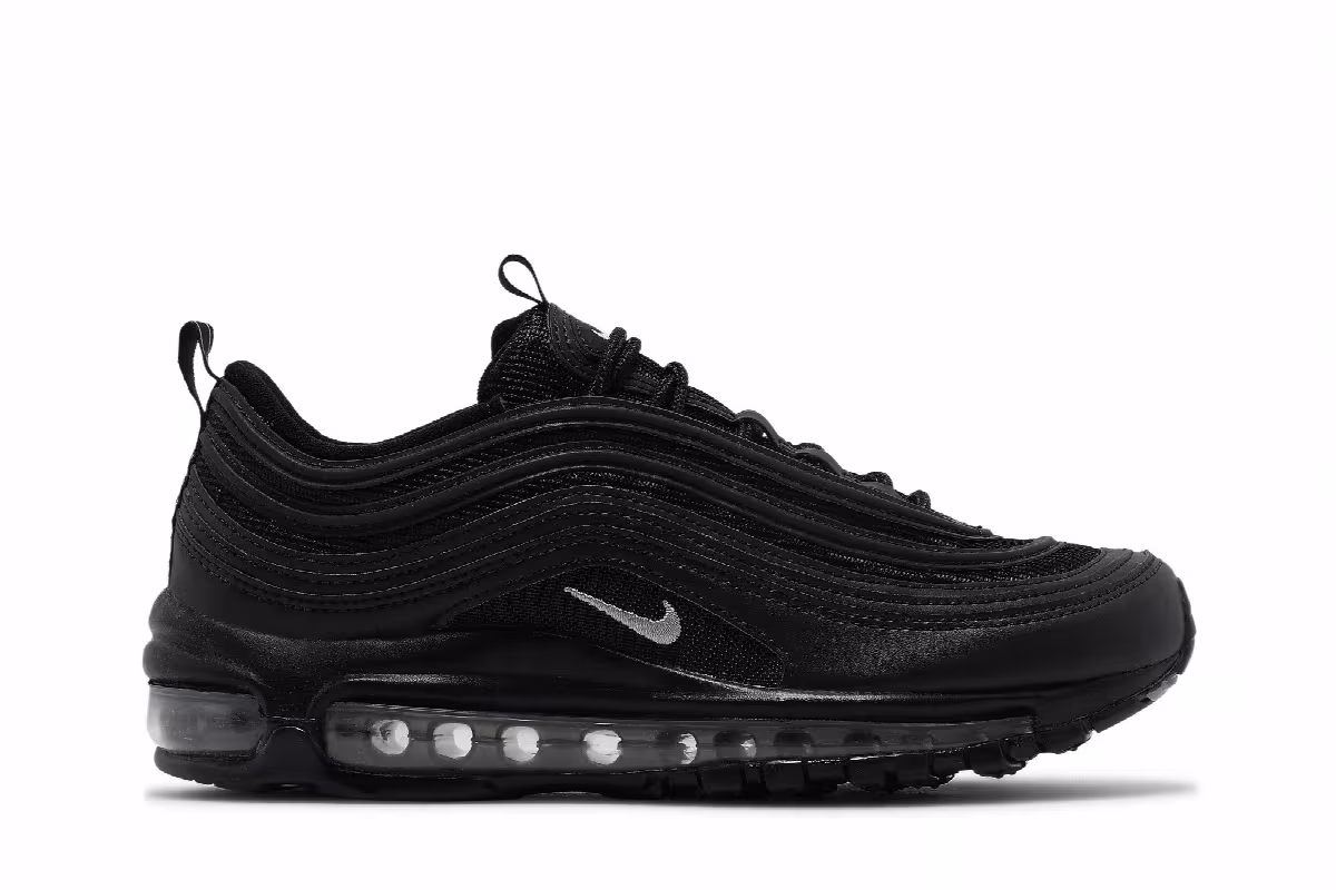 Nike Women's Air Max 97 Black Metallic Silver, view 2