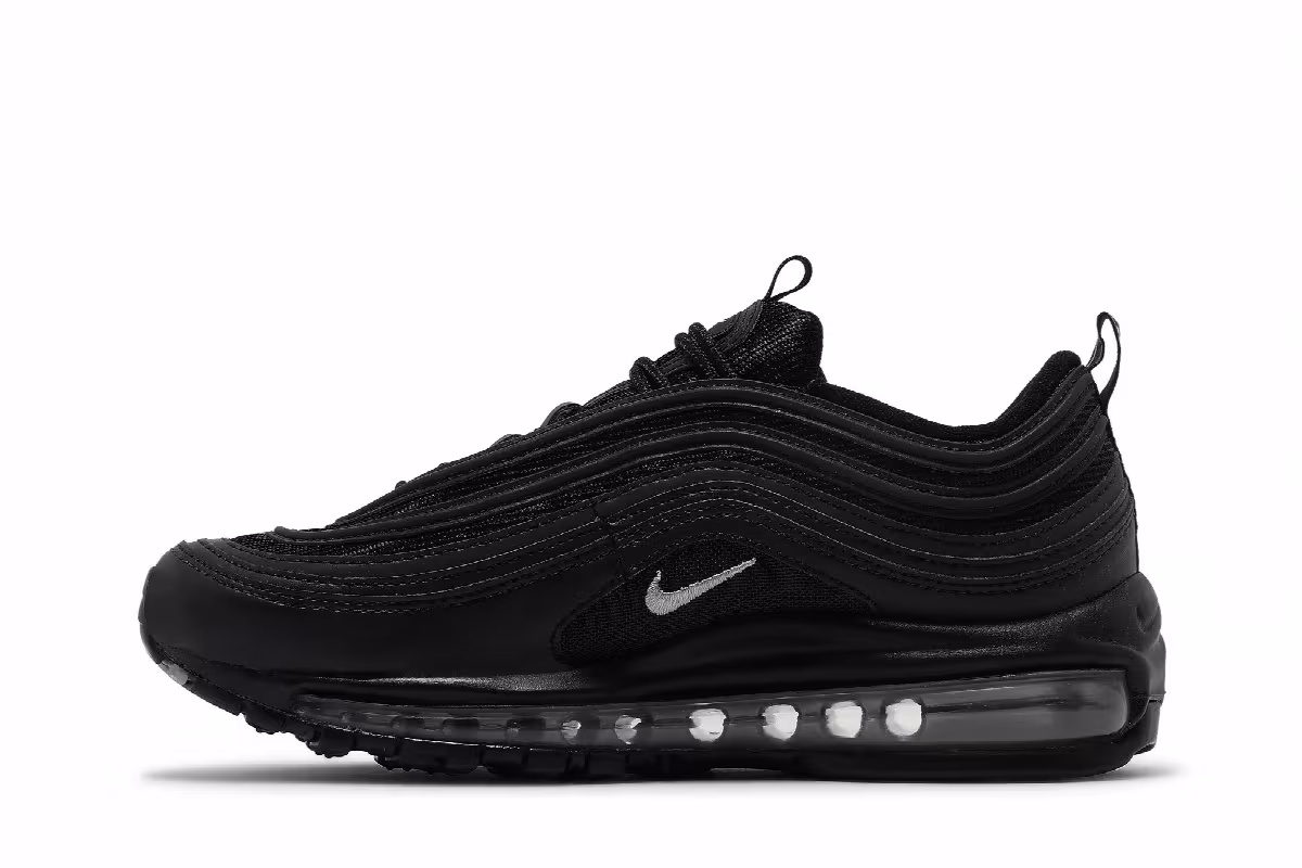 Nike Women's Air Max 97 Black Metallic Silver, view 4