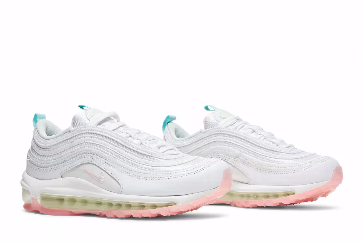 Nike Women's Air Max 97 White Barely Green, view 9