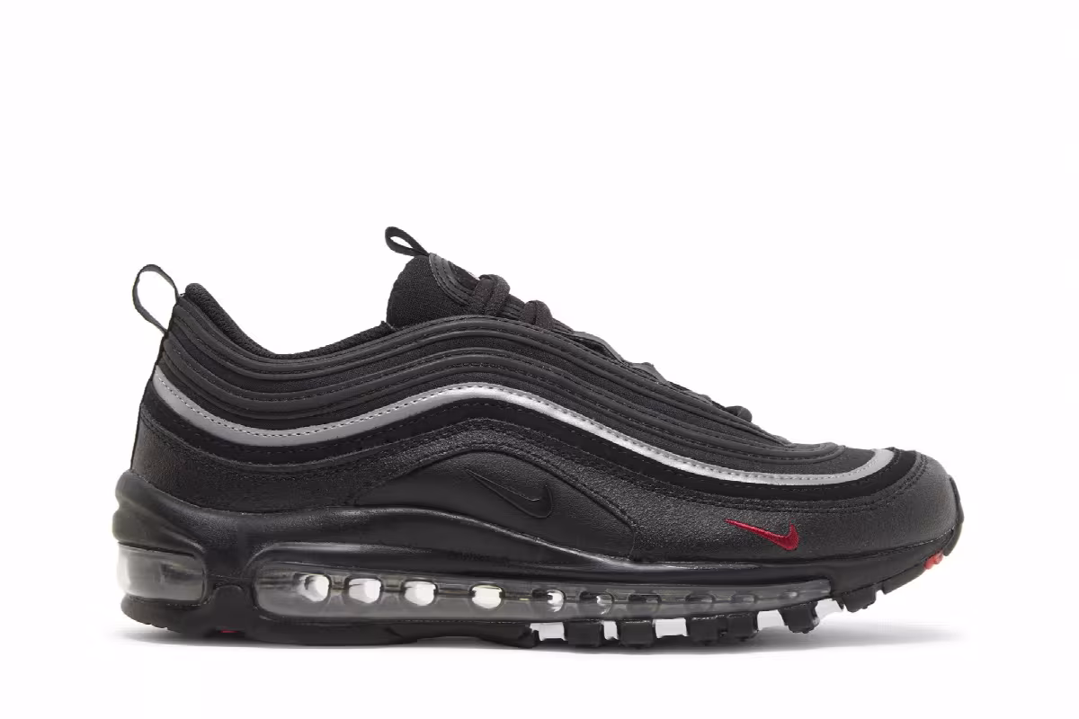 Nike Air Max 97 GS Black Sport Red, view 2