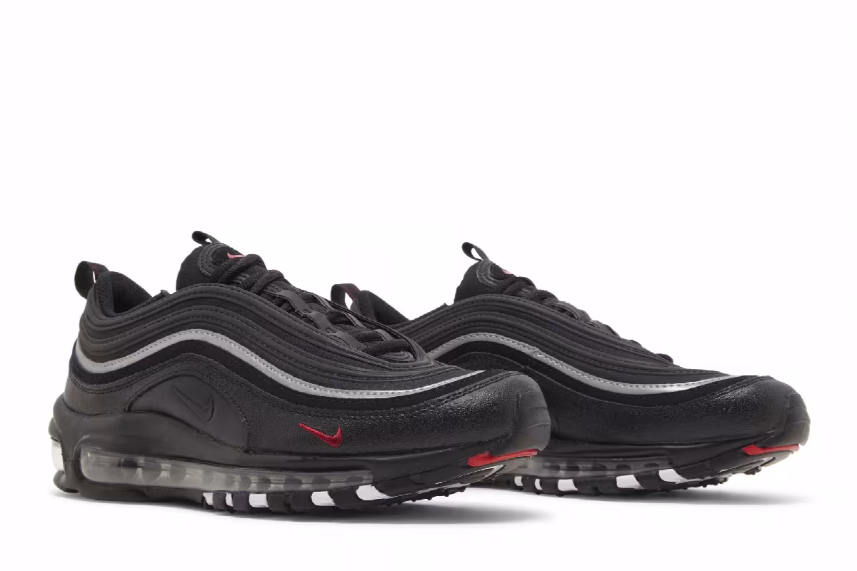 Nike Air Max 97 GS Black Sport Red, view 9