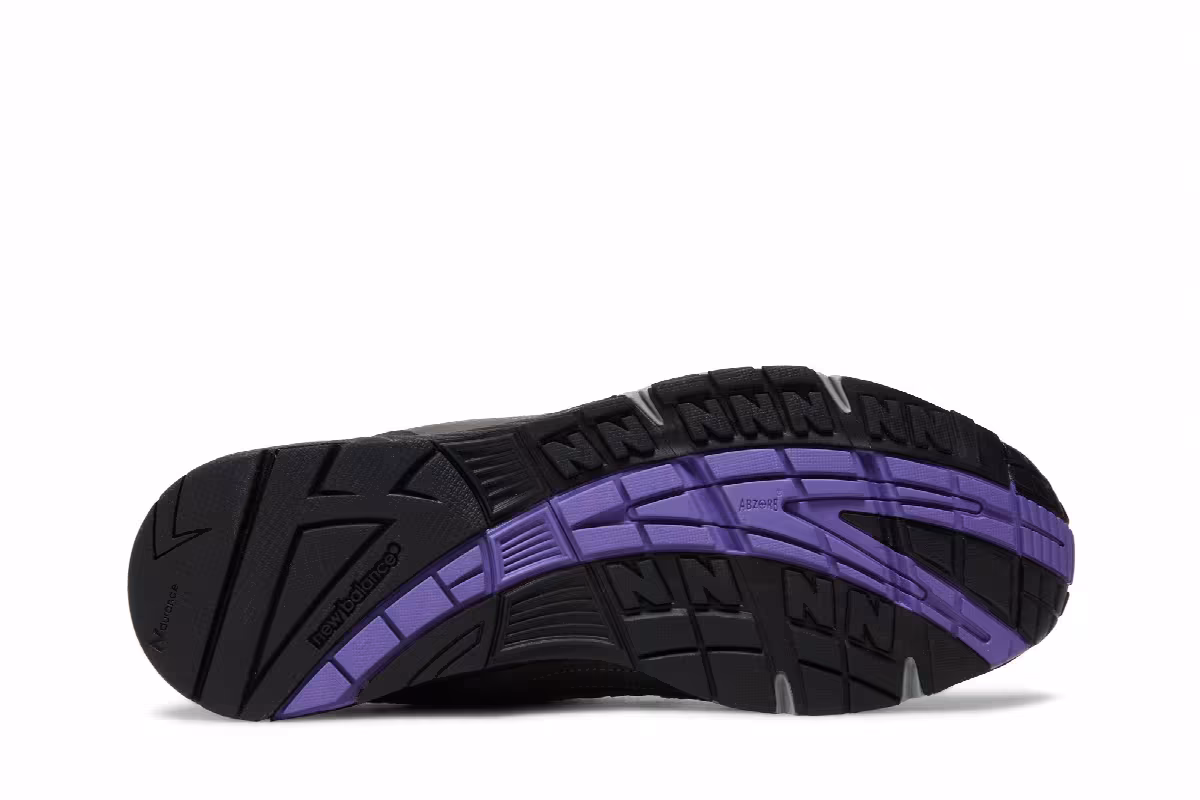 Palace x New Balance 991 Made in England Black Ultra Violet, view 5