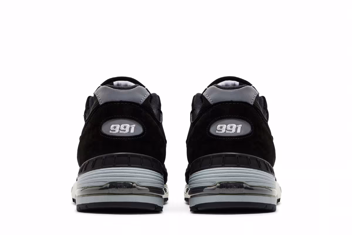 New Balance 991 Made in England Black Silver, view 7