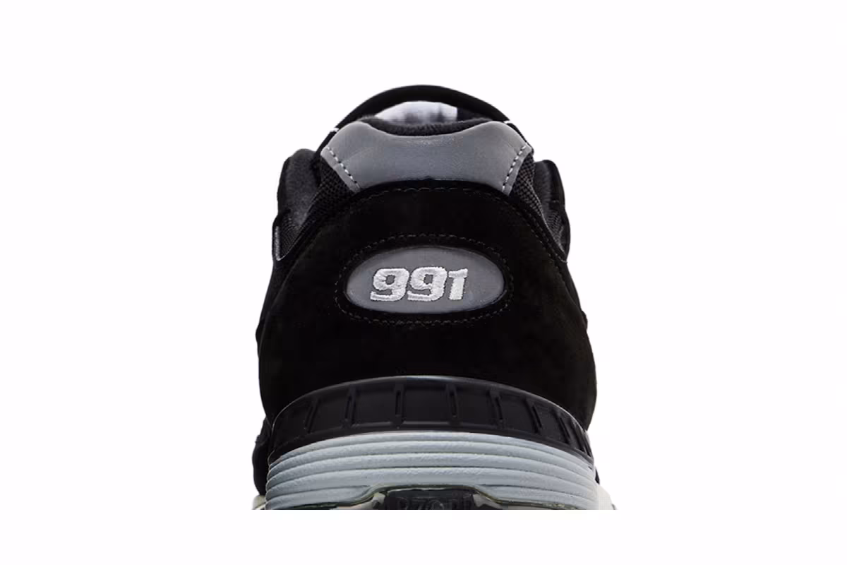 New Balance 991 Made in England Black Silver, view 8
