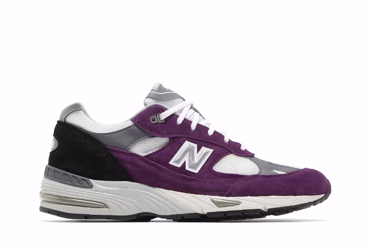 New Balance 991 Made in England Grape Juice, view 2