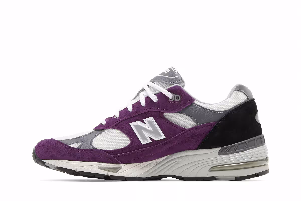New Balance 991 Made in England Grape Juice, view 4