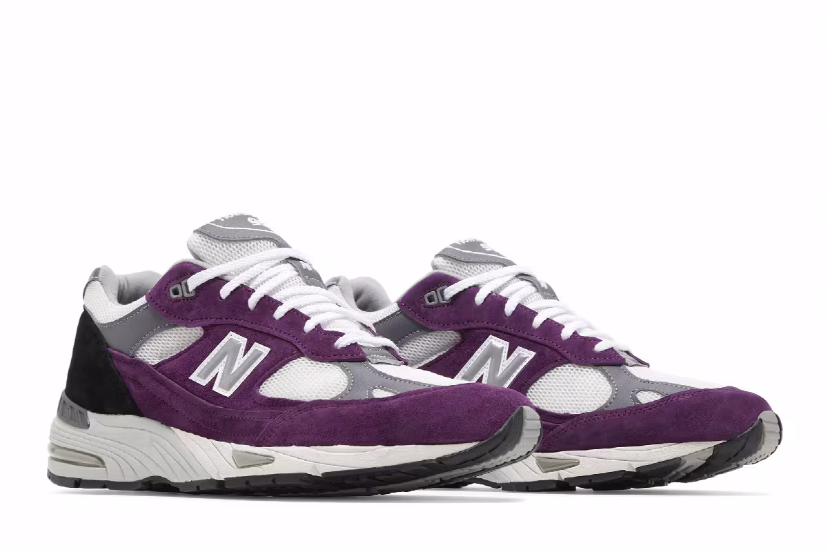 New Balance 991 Made in England Grape Juice, view 9