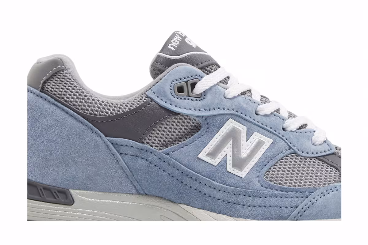 New Balance Women's 991v1 Made in England Dusty Blue, view 3