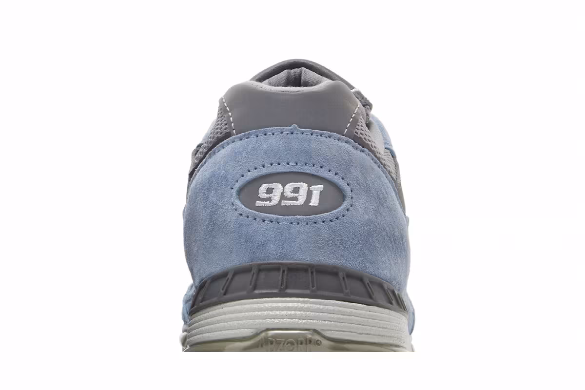 New Balance Women's 991v1 Made in England Dusty Blue, view 8
