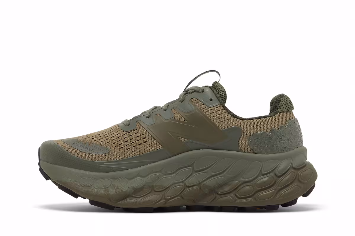 Tokyo Design Studio x New Balance Fresh Foam X More Trail v3 Light Army Green, view 4