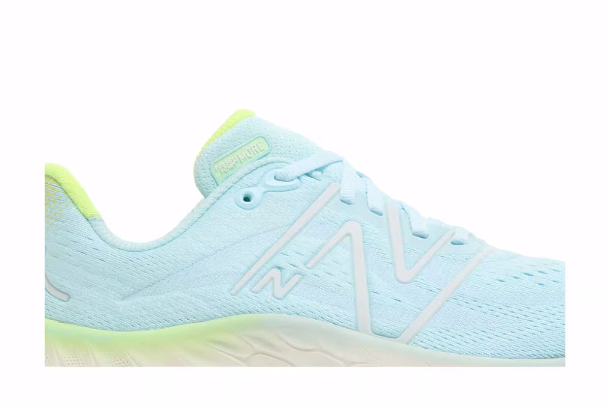 New Balance Women's Fresh Foam X More v4 Wide Blue Green Aura, view 3