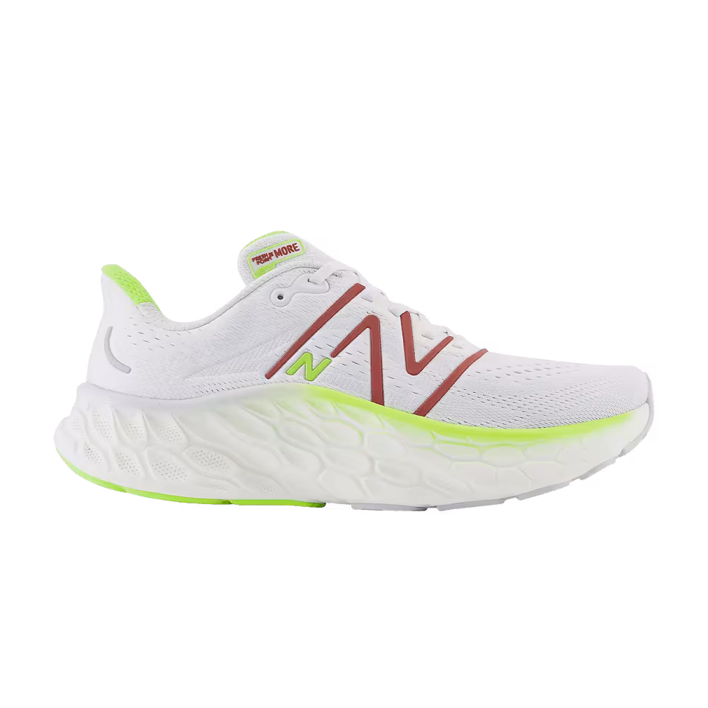 New Balance Fresh Foam X More v4 Quartz Grey Brick Red
