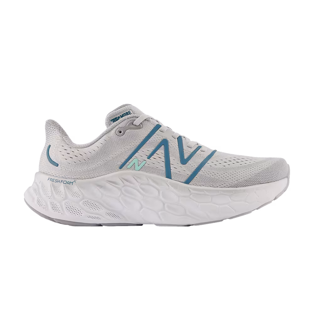 New Balance Fresh Foam X More v4 2E Wide Light Aluminum Dark Moonstone