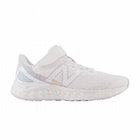 New Balance Fresh Foam Arishi v4 Bungee Lace Top Strap Little Kid 'White Taro'