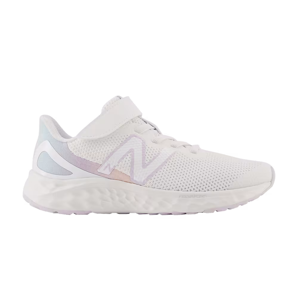 New Balance Fresh Foam Arishi v4 Bungee Lace Top Strap Little Kid White Taro