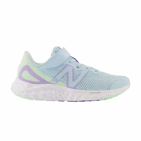 New Balance Fresh Foam Arishi v4 Bungee Lace Top Strap Little Kid 'Blue Lilac Glow'