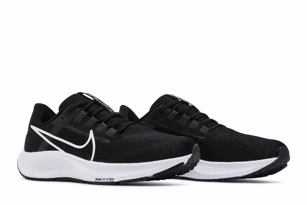 Nike Air Zoom Pegasus 38 Black White, view 9