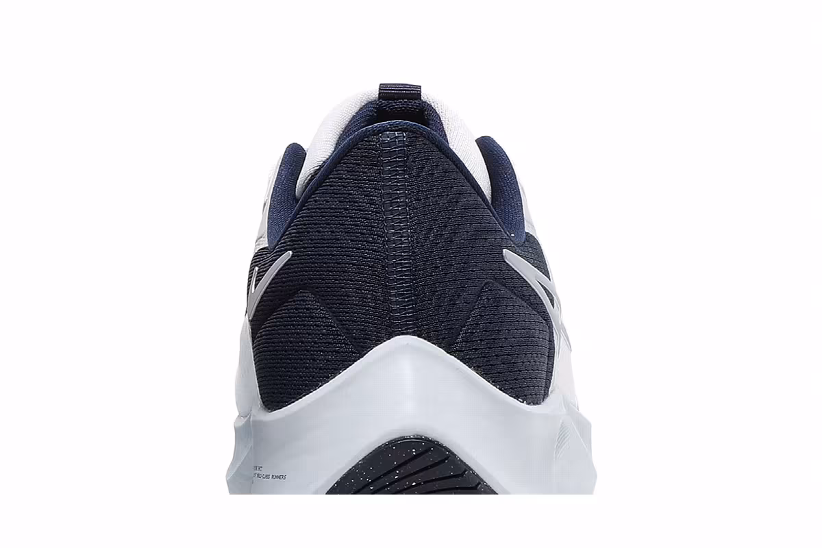 Nike Air Zoom Pegasus 38 White Midnight Navy, view 8