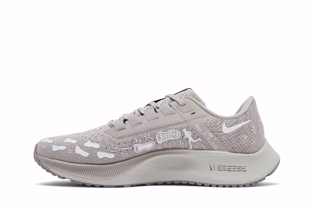 Nathan Bell x Nike Air Zoom Pegasus 38 A.I.R. Run To A Magical Place - College Grey, view 4