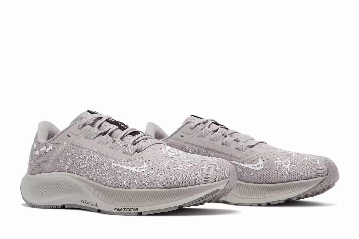 Nathan Bell x Nike Air Zoom Pegasus 38 A.I.R. Run To A Magical Place - College Grey, view 9